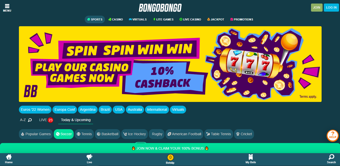 Bongobongo welcome bonus offer